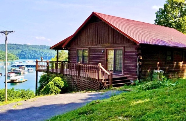 Log House with Lakefront Access and Private Dock on Norris Lake