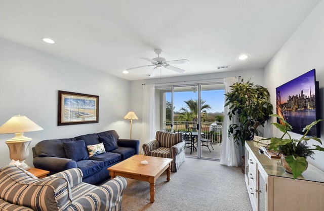 Long distance marsh views anda community pool