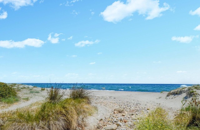 Look forward to the fantastic view of the countryside from this vacation apartment.