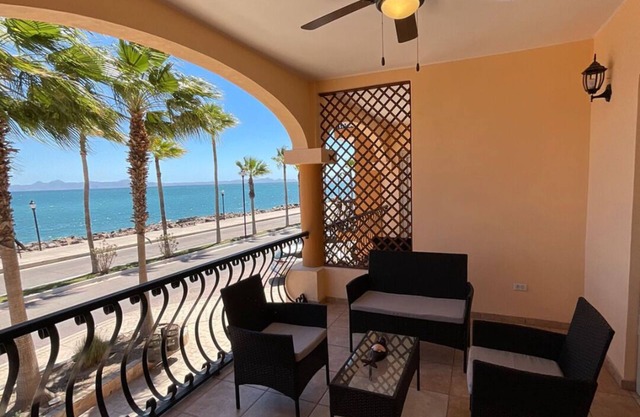Loreto Palms Suites: Spacious 2-Bedroom Oceanfront Retreat with Two Balconies!