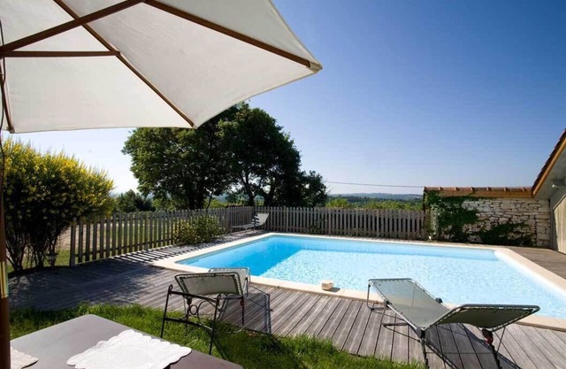 Lovely barn conversion with private heated pool, terrace and garden