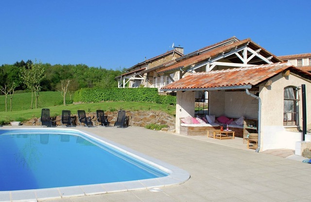 Lovely spacious cottage on a fine estate with a heated pool.