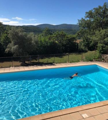Luberon Provence Swimming pool Terrace View for 2