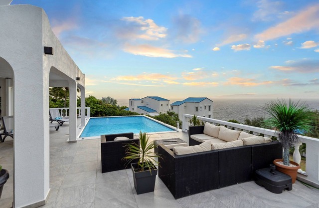 Luxe 3BR Villa: Pool & Sweeping Ocean Views