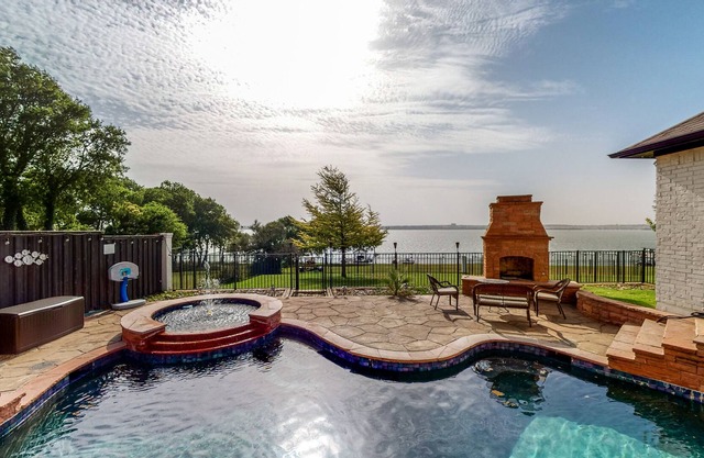 Luxe Lakefront Home with Private Pool & Home Office
