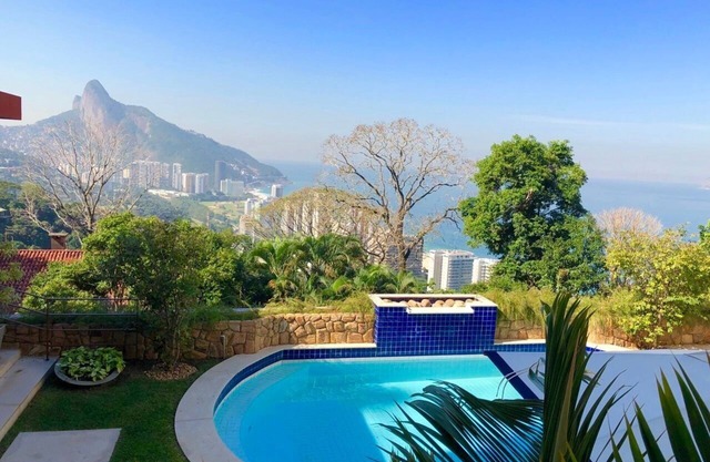 LUXOBRASIL #RJ712Mansão São Conrado 05 Rooms Ocean View House High Standard Season