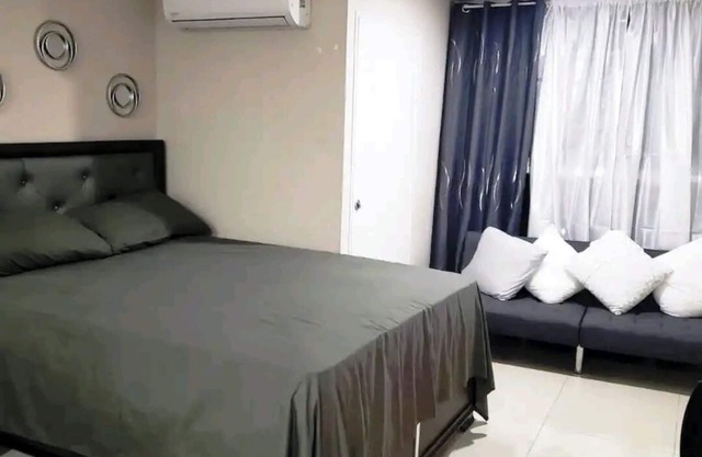 Luxuriate poolside or on the private beach at this comfy studio apartment.