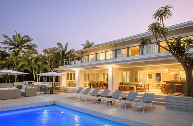 Luxury 6-bedroom house in Zinkwazi with lagoon frontage, sea views and beach