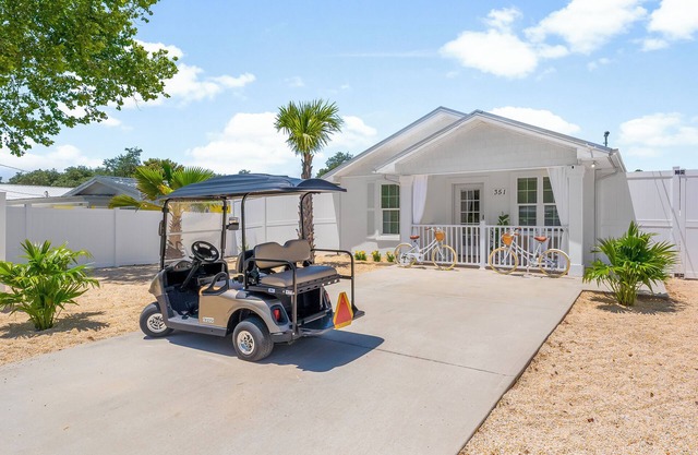 Luxury beach home with golf cart in walking distance to the beach!