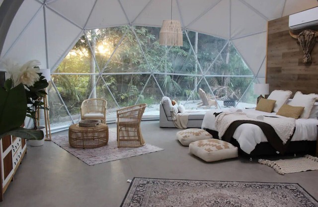 Luxury Glamping dome under the stars