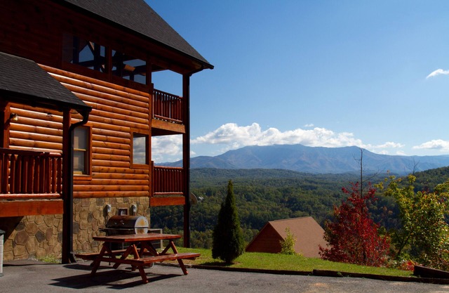 Luxury Log Cabin With Million Dollar Panoramic Smoky Mountain Views
