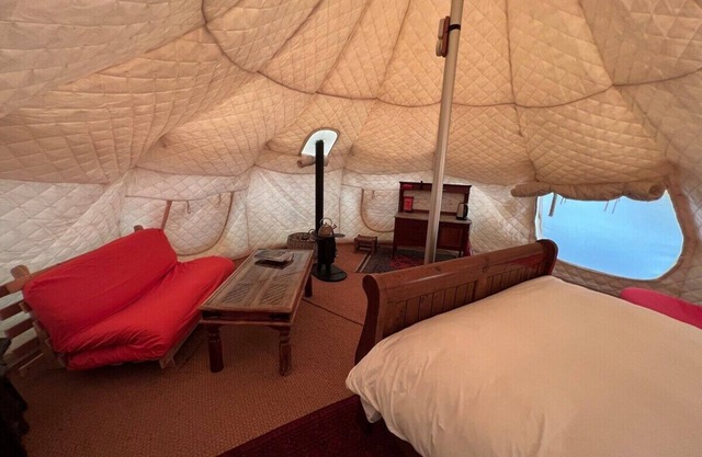 Luxury Lotus Belle Tent with Natural Swimming Pond