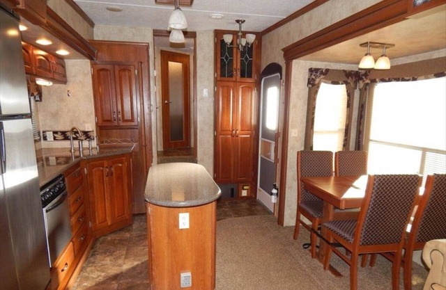 Luxury RV on waterfront site