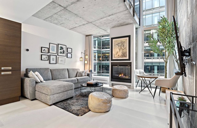 Luxury Two-level Loft with Stunning Views, Gym, Parking. The Perfect location