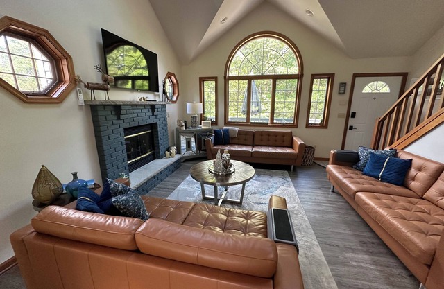 Luxury Vacation home in the Poconos close to the lake and community pool.