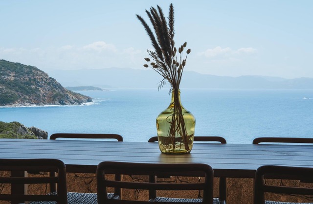 Luxury Villa Saleccia Beach access through the maquis