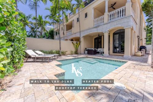 LVS Villa Alba- Walk2LasOlas, HeatedPool, RoofTopTerrace
