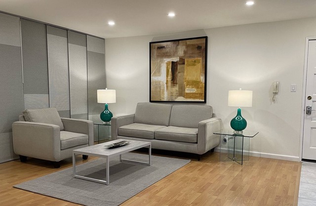 Magnificent 2-Bd 2-Bath on tree-lined residential street near city center.