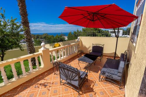 Magnifique appartement avec jardin en face de la mer