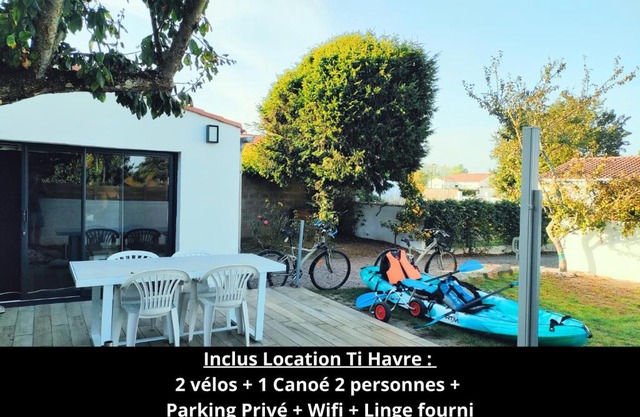 Maison Ti Havre avec jardin privé dans village de pêcheurs à Brem sur mer !