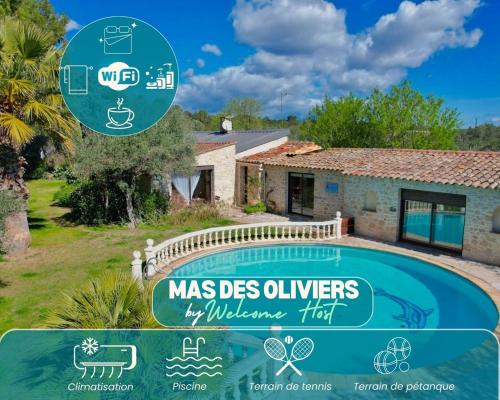 Mas des Oliviers, Piscine, Tennis & Pétanque