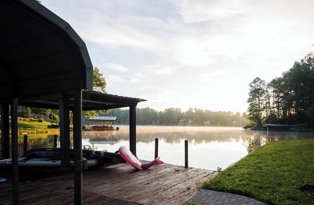 Massive Lakeside Getaway for Large Groups with Private Dock and Pet Friendly!