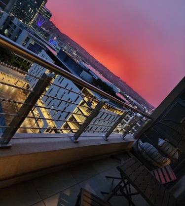 Menlyn Maine Apartment with Sunbet Casino view