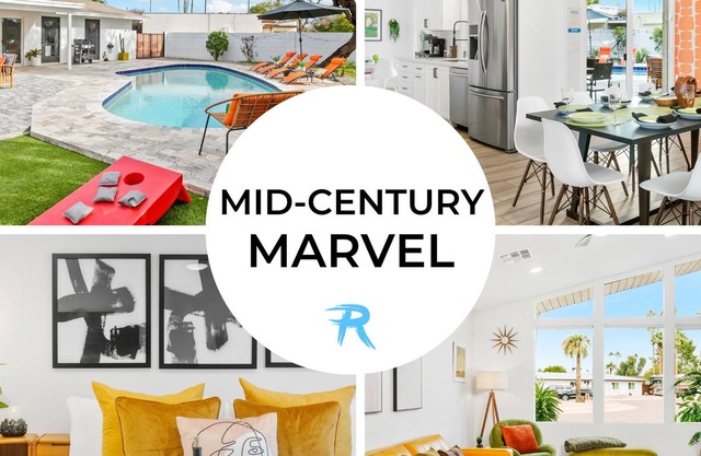MID-CENTURY MARVEL: HEATED POOL + HAMMOCK + MORE