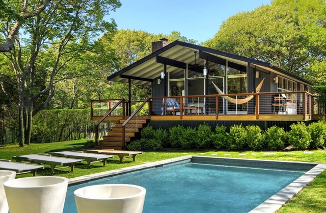 Mid-Century Modern Beach House: Private Beach Access, Pool, and Chef’s Kitchen