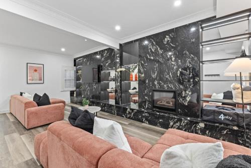 Modern 3BR Glebe Home with Terrace & Garage for 8