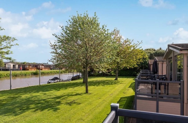 Modern and comfortable 2-bedroom caravan with one double and one twin bedroom.