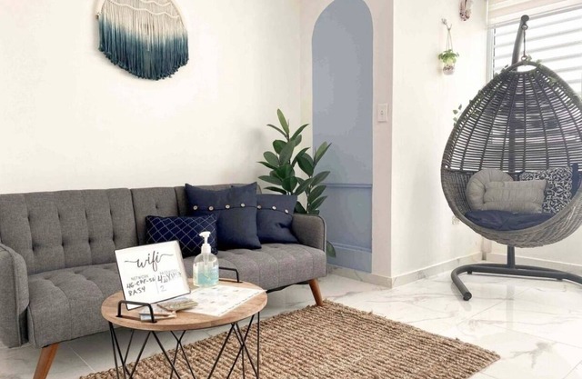 Modern/boho apartment for a beach weekend getaway