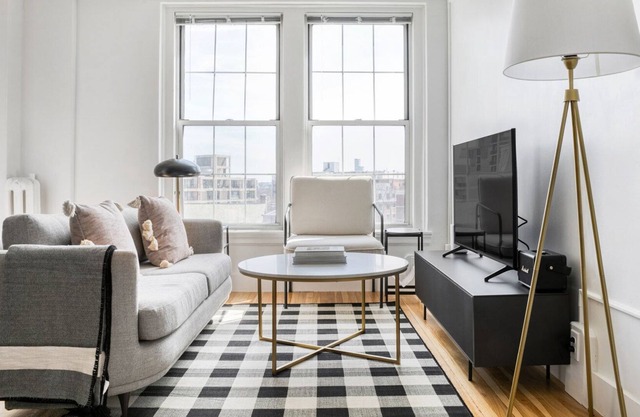 Modern Brookline 2BR w/ Elevator & Gym, near Green Line, by Blueground