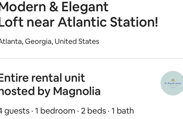 Modern & Elegant Loft @ Atlantic station