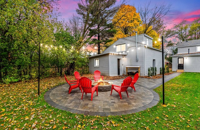 Modern Farmhouse Bungalow with Firepit! King Bed + Walk to Downtown