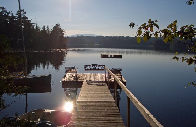Modern Lake House on a secluded cove on Long Pond, Mount Desert Island!