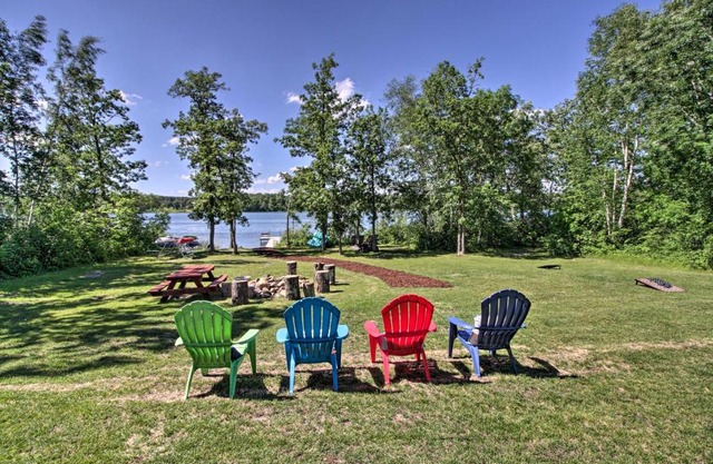 Modern Lakeside Chalet on Crow Wing Chain with Dock!