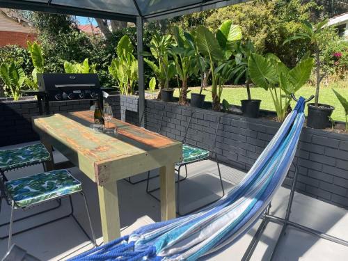 Modern studio with private patio