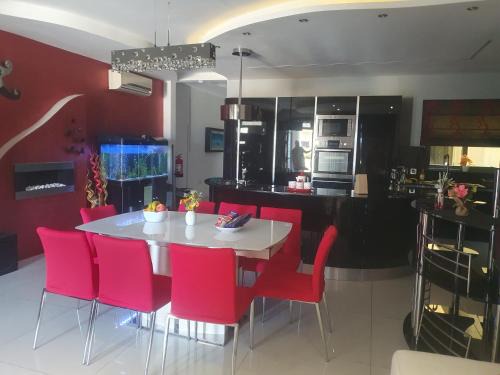 Modern, stylish & comfortable 3 bedroom apartment with jacuzzi and private yard with barbeque