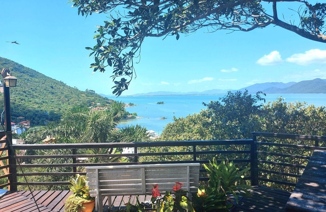 Mountain house with panoramic viewpoint.