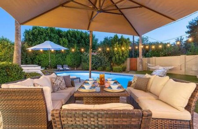 Mountainside Modern Farmhouse Heated Pool Hot Tub