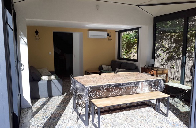 Near center with garden and garage