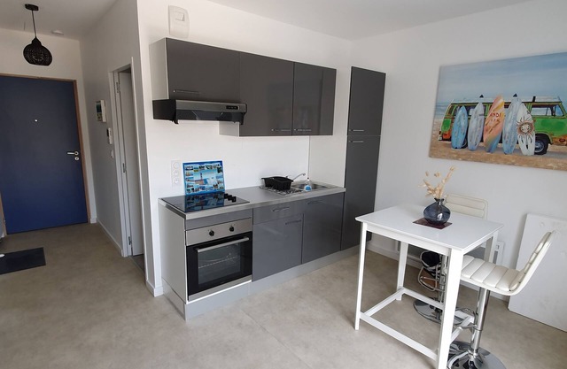 New apartment in private residence with swimming pool