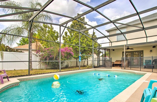 NEW! Classy Kissimmee House w/ Fire Pit + Lanai!