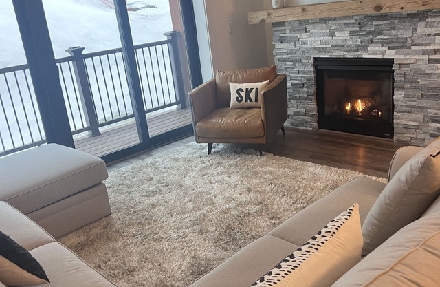 New construction Fairbank Lodge 2-story slope-side ski-in/ski-out unit