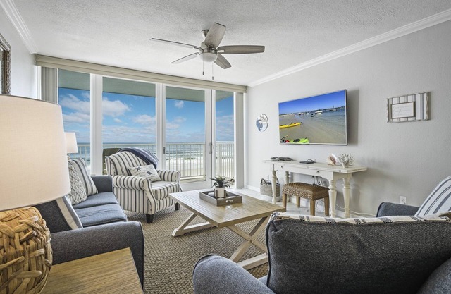 New listing! Direct oceanfront condo with a balcony, heated pool, and tennis court
