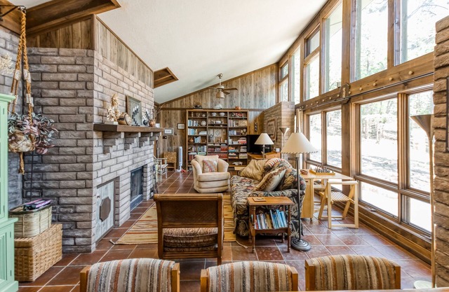 New listing! Lovely home filled with character w/ cozy fireplace and large patio