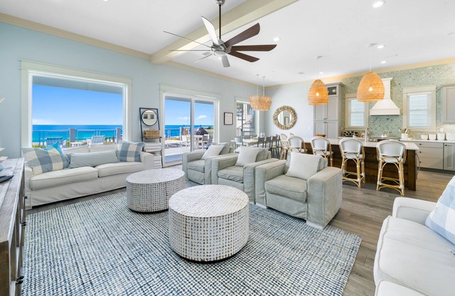 New. Magnificent, Gulf Front Home. Beach Blessing! 7Br, Pool, sleeps 22