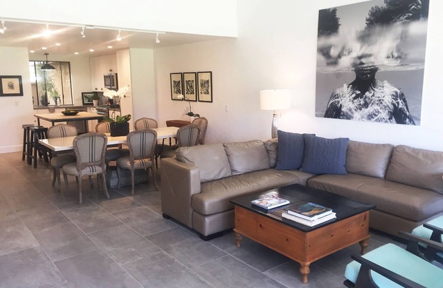 New modern open-concept living with spectacular views from large patio