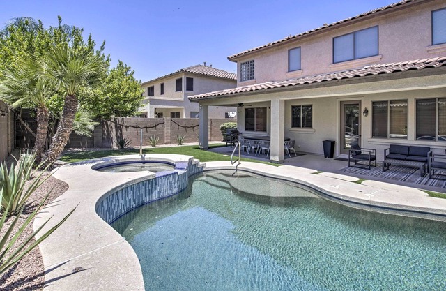 NEW! Sleek + Modern Gilbert Home w/ Pool + Hot Tub